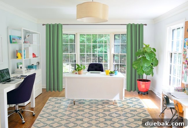 Leafy Green Curtains Option