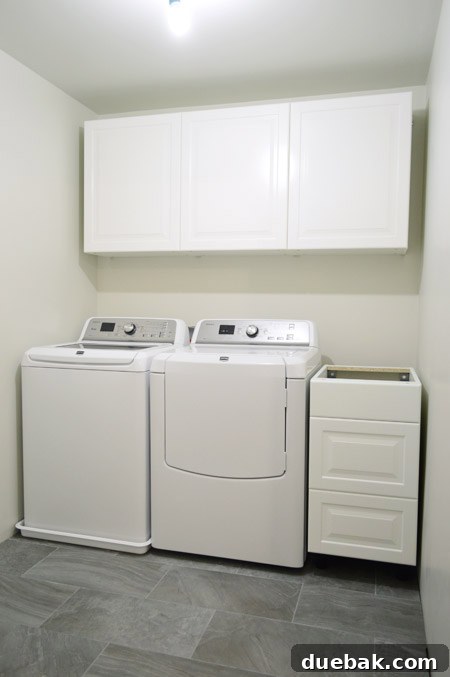 Mastering Ikea Cabinet Installation 28 New IKEA Lidingo cabinet doors installed in the laundry room, showing improved color match