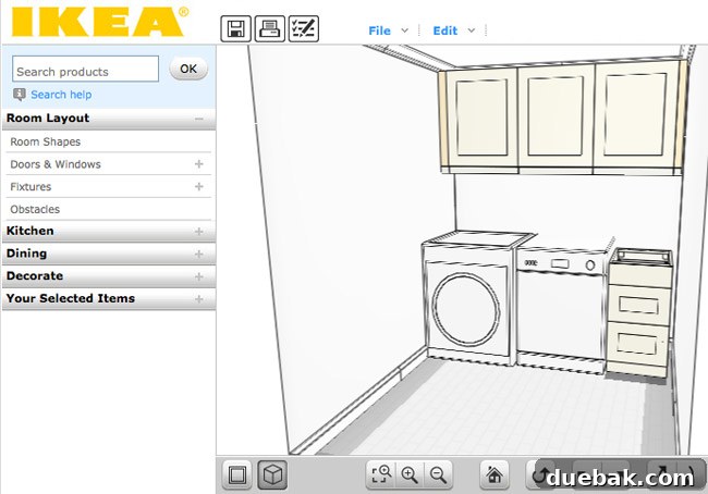 Mastering Ikea Cabinet Installation 4 Screenshot of the IKEA Kitchen Planner showing the laundry room cabinet layout