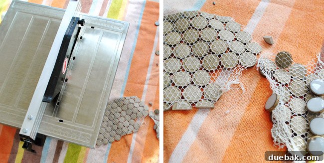 CuttingMarbleMosaicWithWetSaw