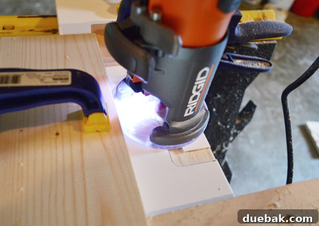 Routing Out Hinge Location On DIY Door Jamb