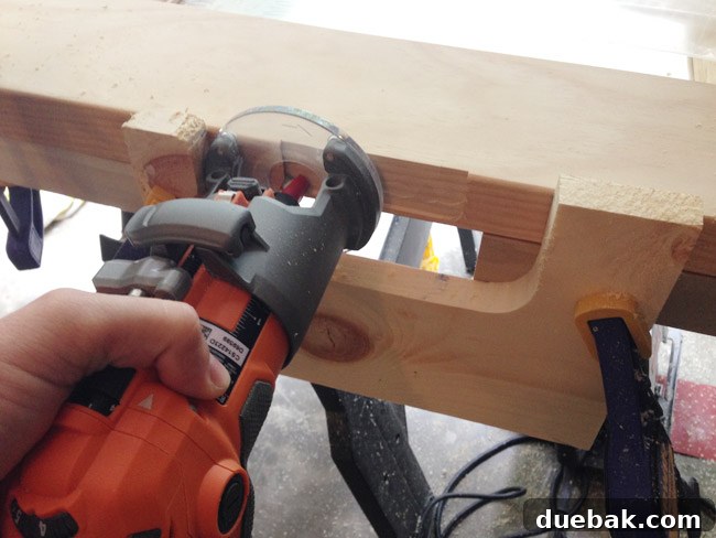 Using DIY Template To Route Hinge Locations Into Side Of Unfinished Door
