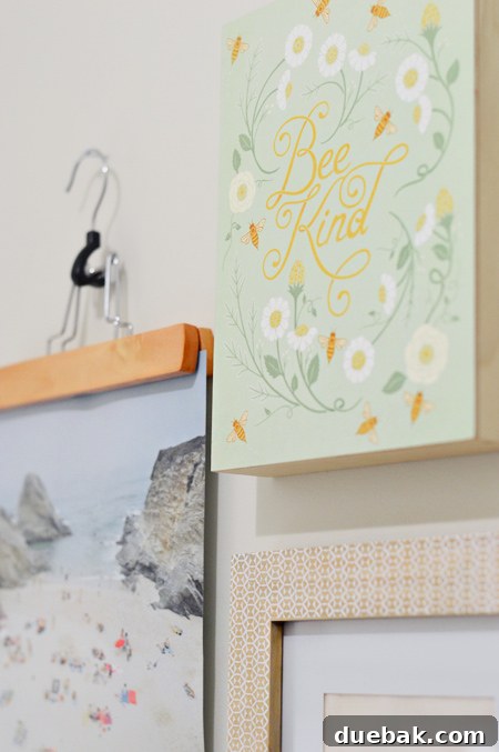 More framed art and decorative elements