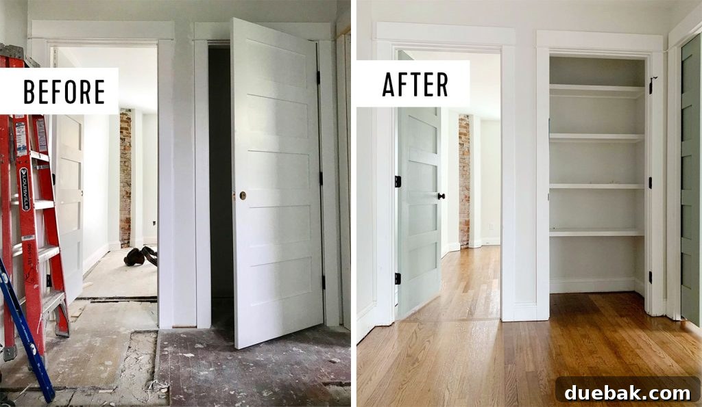 Revitalizing Hardwood Floors The Beginner's Handbook 9 Before and after of expertly refinished hardwood floors in an upstairs duplex, highlighting the dramatic transformation