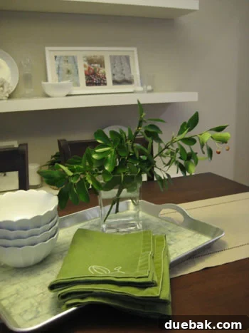 leafy-branches leafy branches in a clear vase as simple home decor