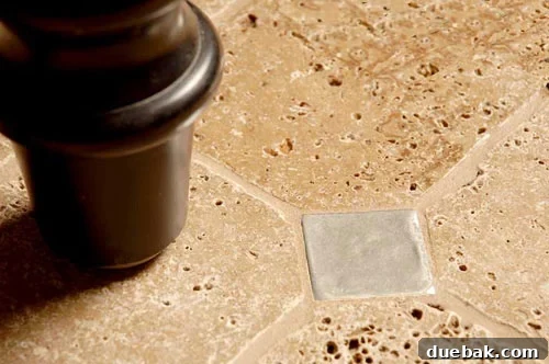 Castalina Flat Pewter Accent Tile for Modern Home Design