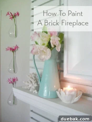 Modernize Your Brick Fireplace With Paint 2 how-to-paint-a-brick-fireplace