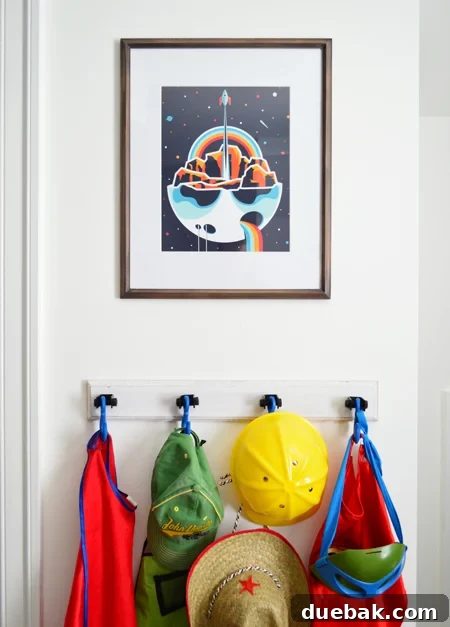 Boys Outer-Space-Bedroom Help-Ink-Rocket-Art