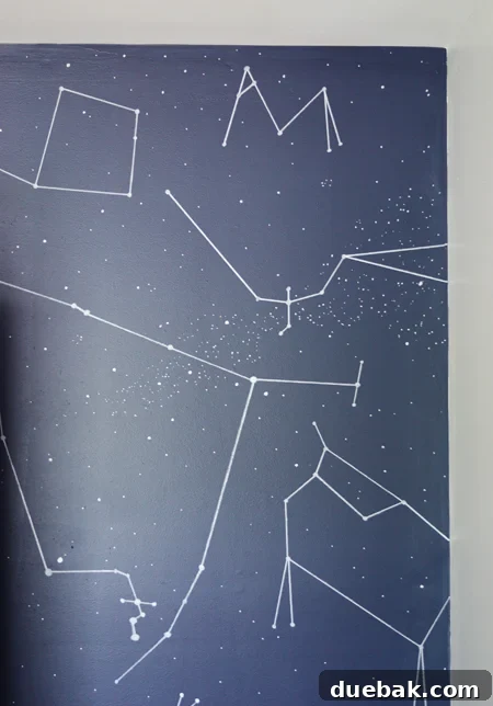 Outer Space Boys Bedroom-DIY-Constellation-Wall-Paint-Pen
