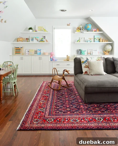 Bonus Room Glow Up 2 Stylish and Playful Family Bonus Room Transformation, Vertical View