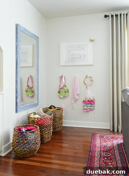 Bonus Room Glow Up 13 Colorful Dress-Up Corner with Costumes and Mirror in Bonus Room