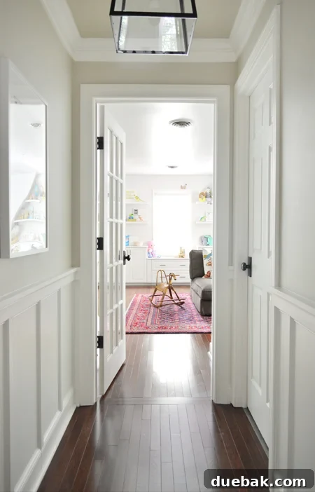 Bonus Room Glow Up 4 Inviting Family Bonus Room View from Hallway Entrance