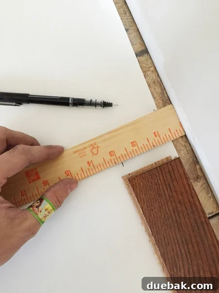 install hardwood flooring marking expansion gap