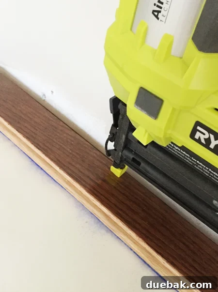 install hardwood flooring face nailing first row