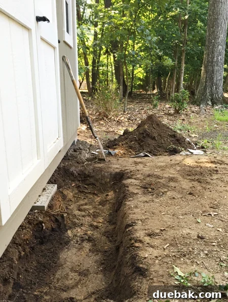 Shed-Stone-Step-Dug-Hole