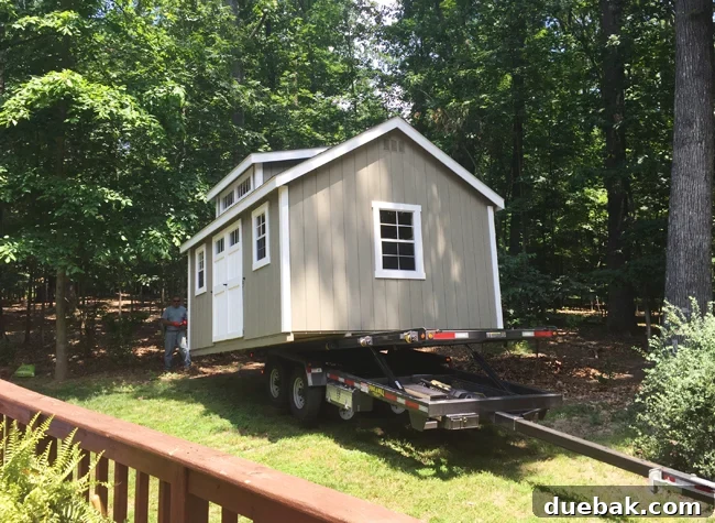 Shed-Delivery-Truck-Sliding-Into-Place