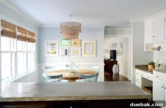 Kitchen Floor Plan Showing Wall Separating Kitchen and Living Room