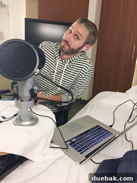Bigger Digs, Bigger Headaches? 2 ep23-baltimore-hotel-room-recording - DIY podcast setup in hotel room