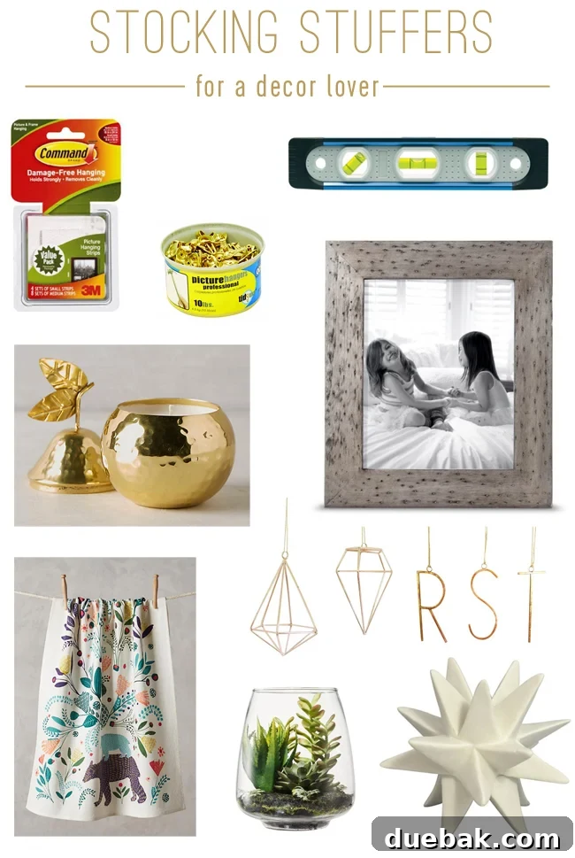 Charming and stylish stocking stuffer ideas for the home decor lover
