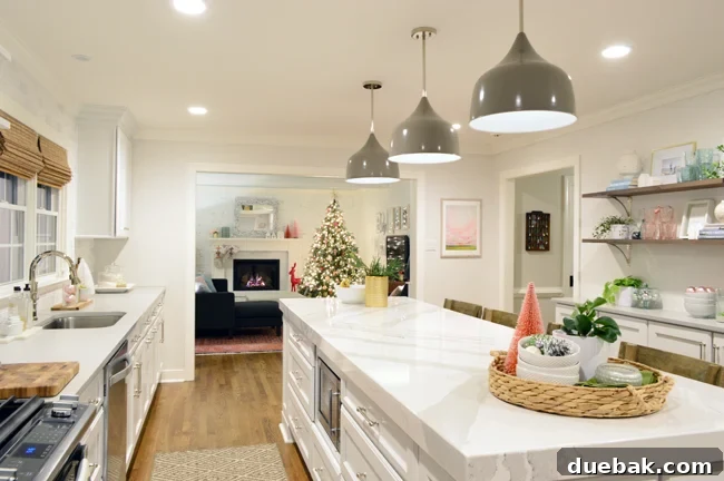 Step Inside Our Festive Home See Our Christmas Tree 3 xmas-decor-kitchen-full-view
