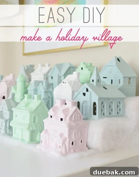 Crafting a Festive Painted Village 2 Easy DIY Miniature Christmas Village Craft Ideas