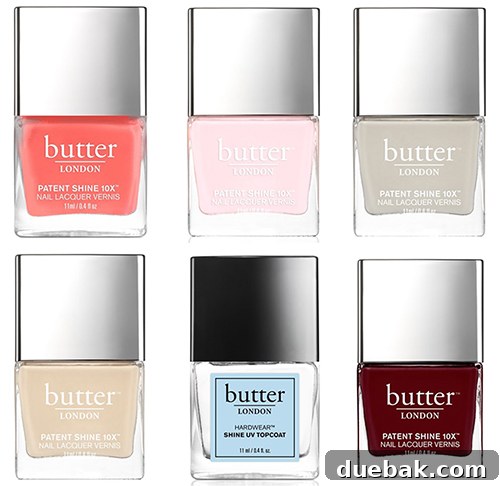 Butter London nail polish colors