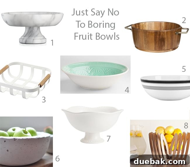 Collection of fruit bowls