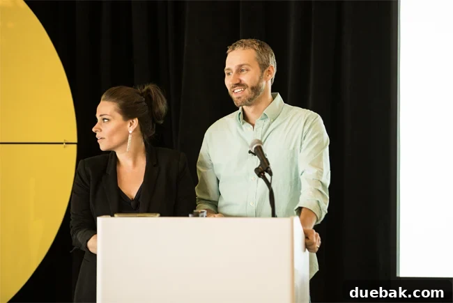 How the Internet Evolved, and So Did We 2 Keynote speakers presenting at Altitude Summit, discussing digital trends and content creation strategies.