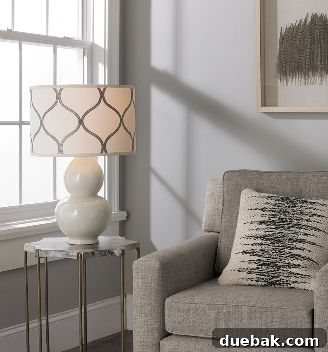 Final product photo of a floor lamp with an alternate shade