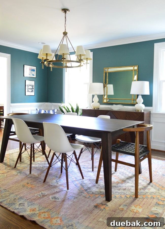 Eclectic Dining Room Setting