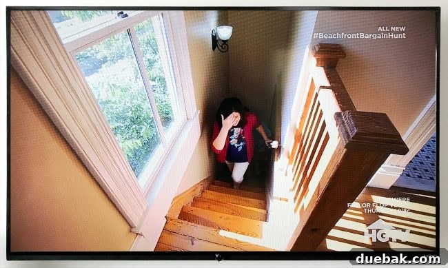 Our Beach House Steals the HGTV Spotlight 11 Back staircase in the HGTV house, illustrating a different upstairs layout from our beach house plan