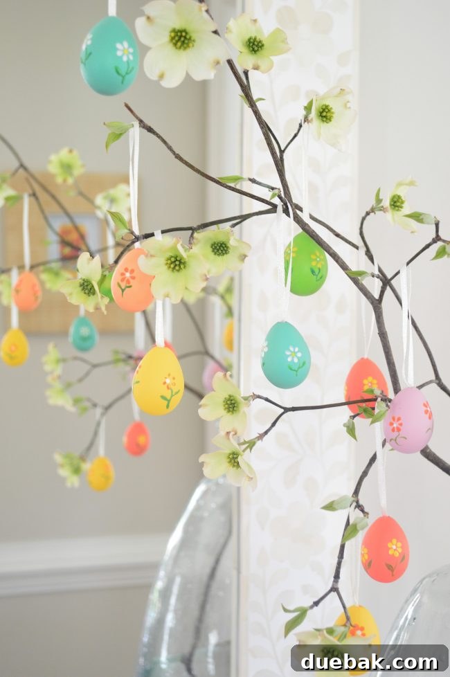 easy easter tree colorful eggs from World Market