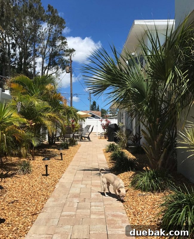 The exterior of the Cape Canaveral vacation home