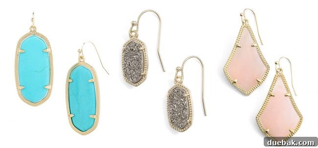 A collection of Kendra Scott earrings