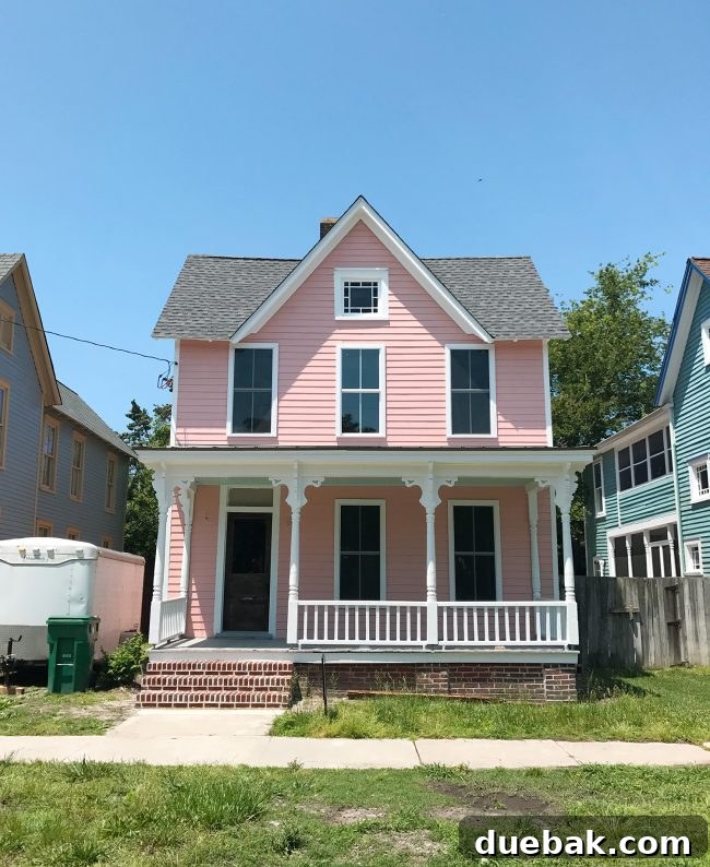 Coastal Kitchen Star: The Retro Rose Oven 9 Exterior view of the beach house