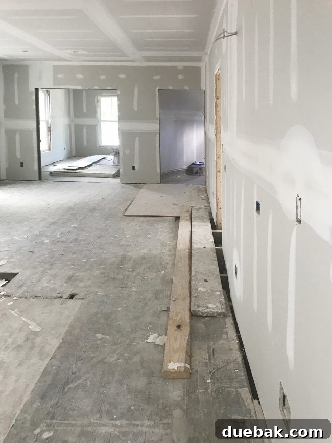 Feng Shui: Are You Accidentally Sabotaging Your Harmony? 2 Beach house drywall progress looking towards curved wall in foyer