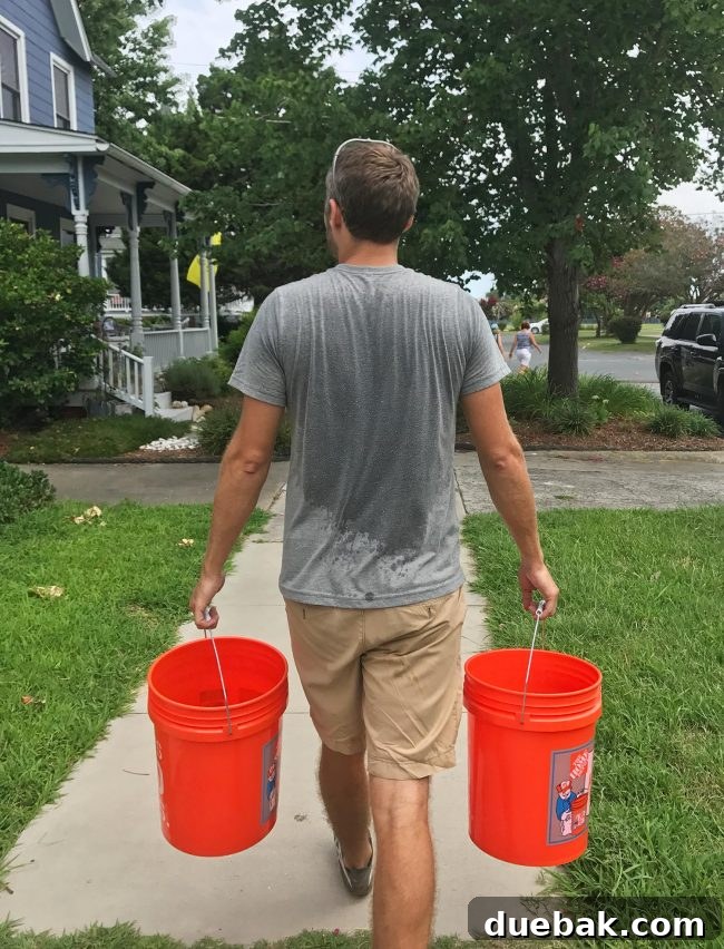 When Home Renovations Bring Sherry to Tears 6 Sweaty person after unloading tile in Virginia summer heat without air conditioning