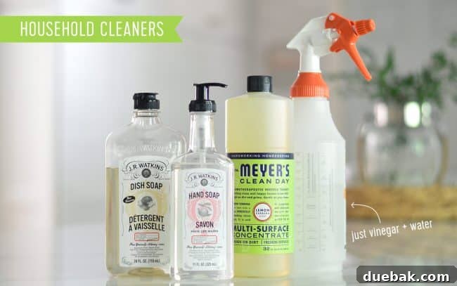 Natural Household Cleaners By JR Watkins And Mrs Meyers