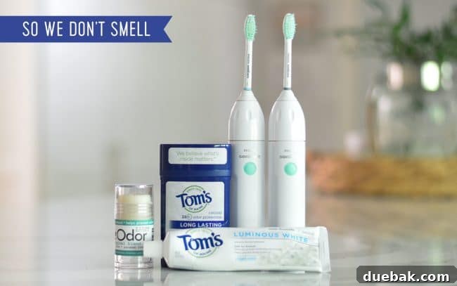 Natural Deodorant And Electric Toothbrushes