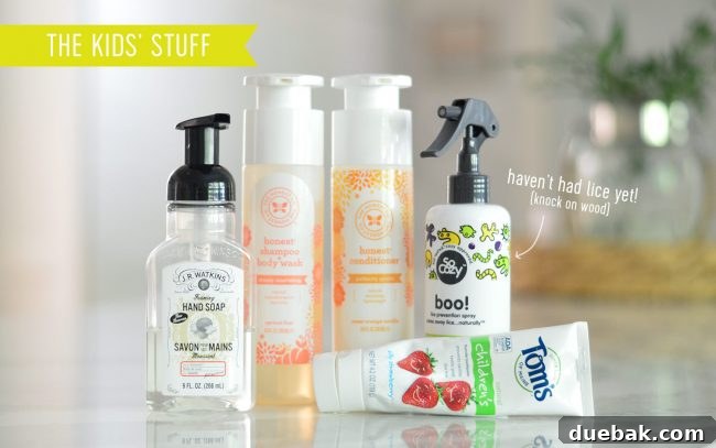 Kids Soap Hair Care And Toothpaste