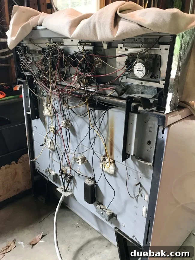 Smart Spending: Unlock Your Money's Full Potential 3 Close-up of vintage stove internal wiring