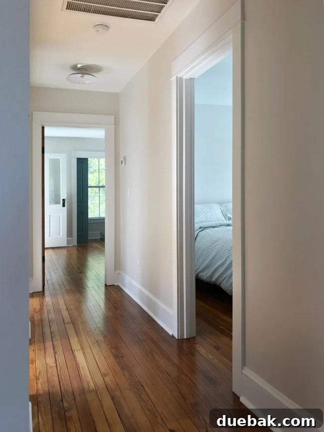 Coastal Comforts Await 8 Beach house bedroom with a simple platform bed