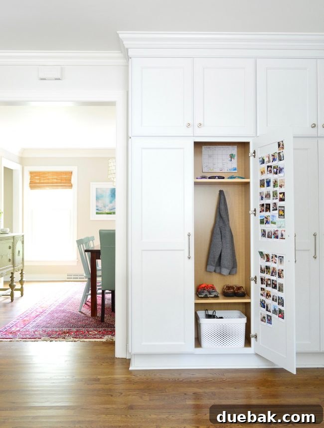 Our Epic Fridge Feud 9 Kids' personal photo gallery on mudroom doors