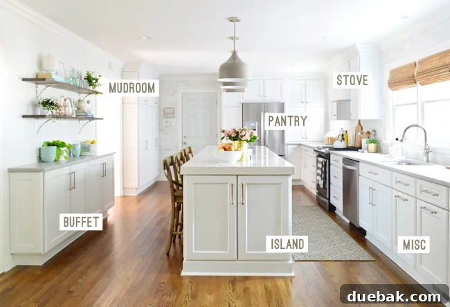 Organized kitchen cabinets and drawers