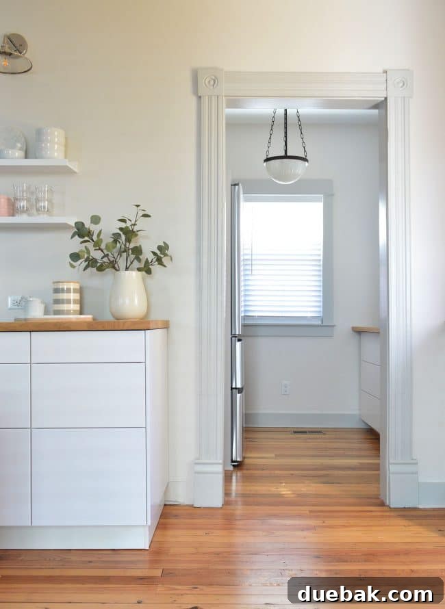 The Mistakes We Made In Our Beach House Kitchen Design 3 Updated beach house kitchen layout after moving the mini fridge
