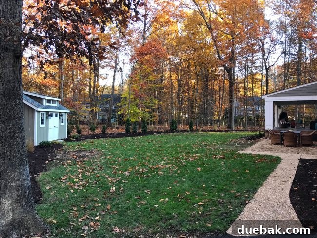 The Life We Almost Didn't Share 4 Backyard with pea gravel patio area