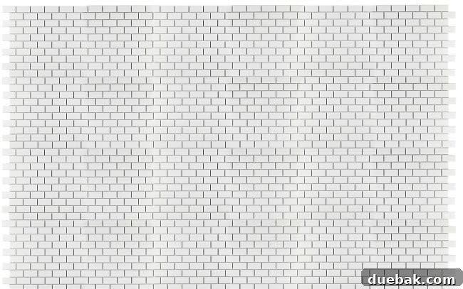 Photoshop mock-up showing a subway tile pattern layered onto the kitchen wall