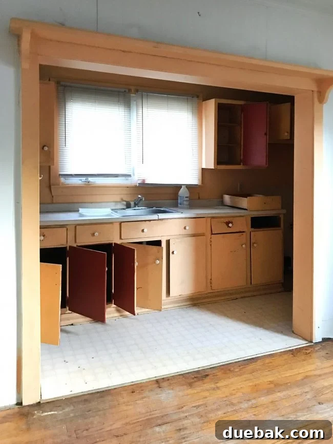 Redefining Duplex Spaces 10 Old kitchen area before renovation