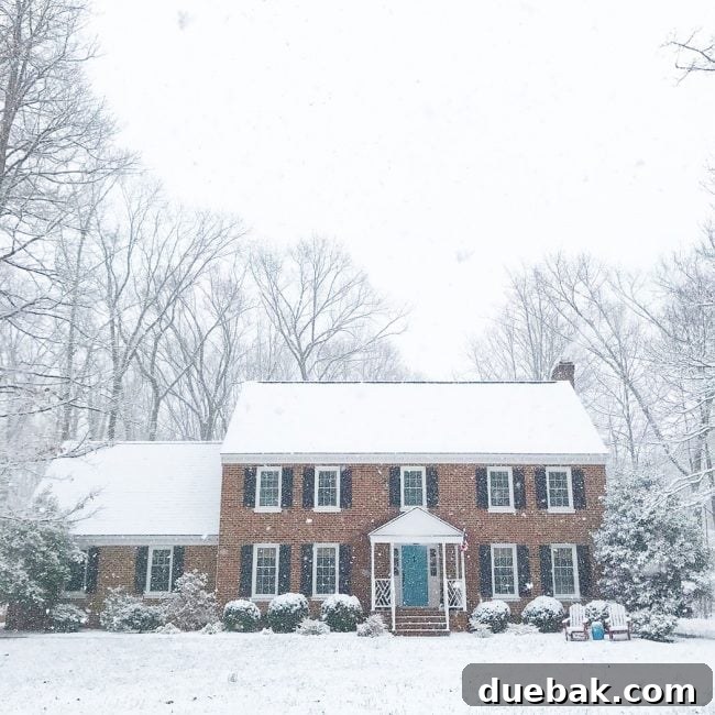 Avoid These Home Changes That Hurt Resale Value 2 Snowfall covering a home before a trip