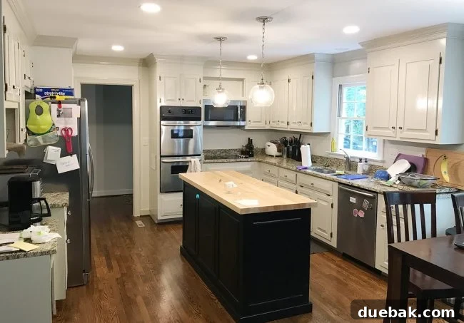 Home Staging Tips: Sell Your House or Simplify Your Life 15 before photo of kitchen with lots of clutter and objects on counter, hindering appeal